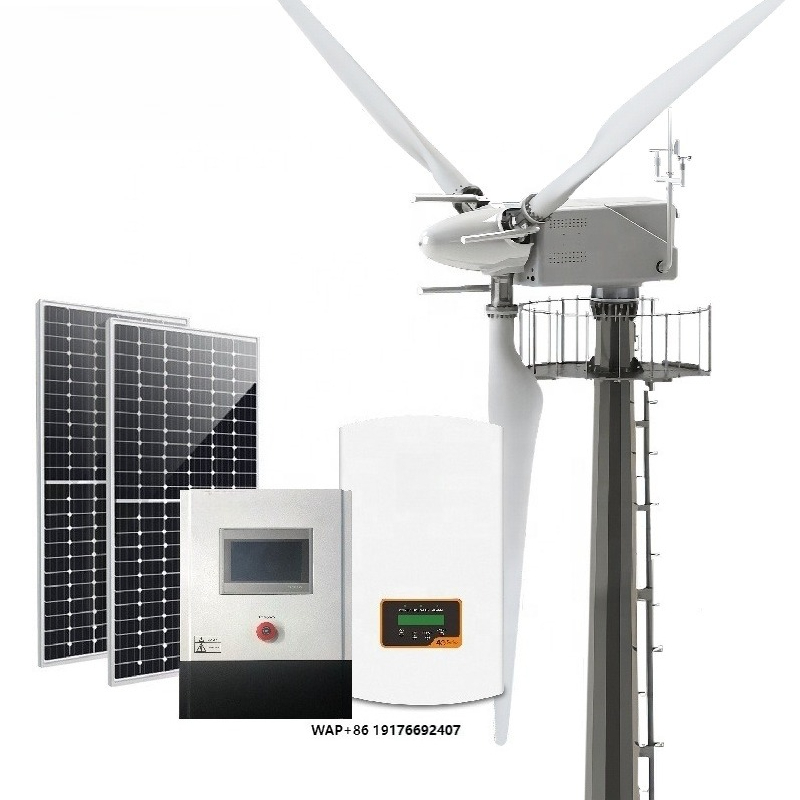 Wind Solar Hybrid Kit - 風力・太陽光発電コンプリートキット 5000w出力 太陽光エネルギー 5kva 6kva 8kva