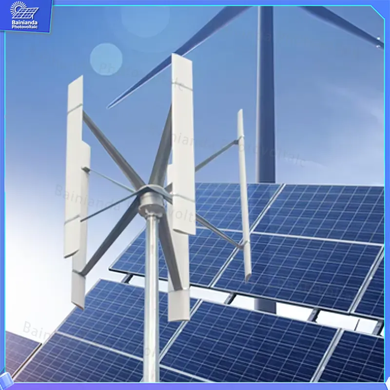 Wind Solar Hybrid Kit - 6KW 10KW ハイブリッド風力太陽光発電オフグリッドシステム 380V リチウム電池蓄電システム 太陽光発電所キット