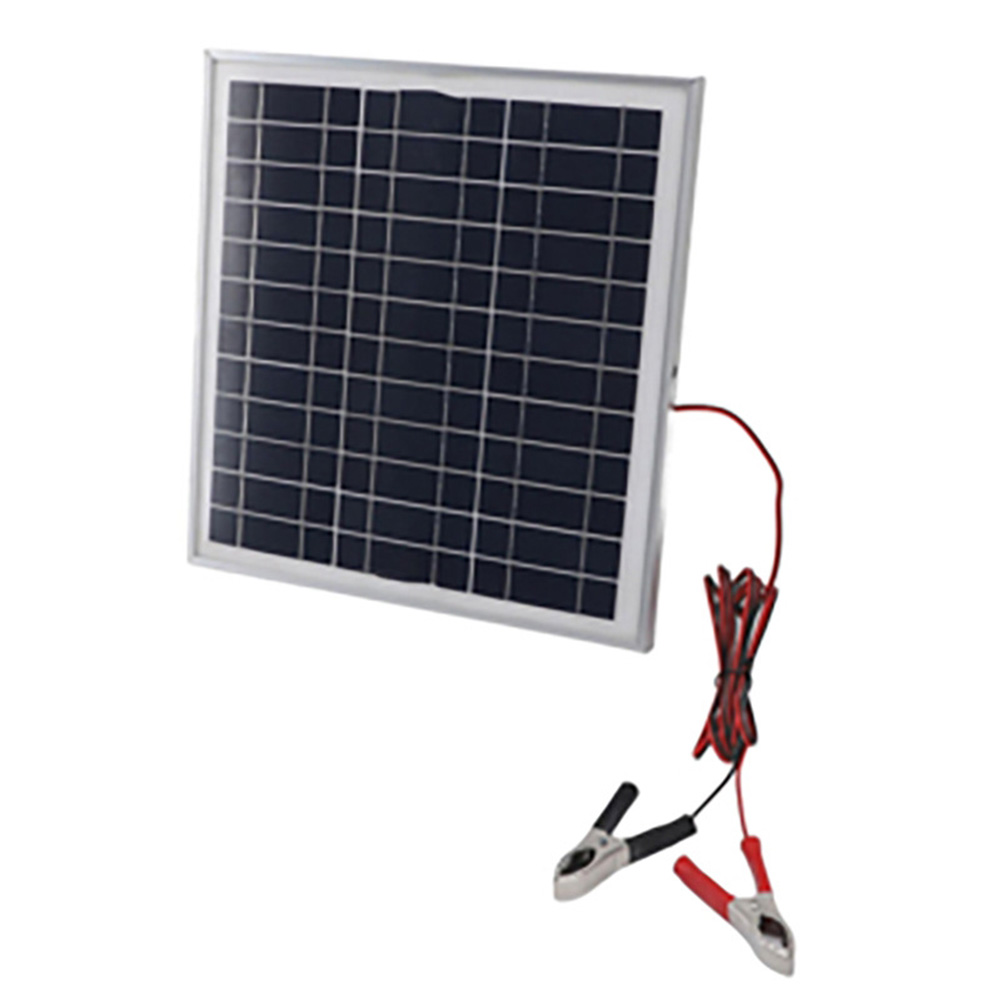 Solar Panel Monocrystalline - 20W ポータブルソーラーパネル 12V バッテリー用 充電用 耐候性アルミニウムフレーム
