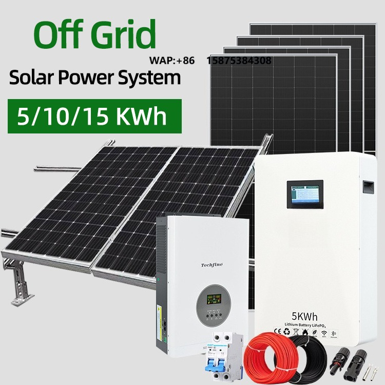 Solar Panel Monocrystalline - 工場価格 3kW 家庭用オフグリッド太陽光発電システム コンプリートキット 単結晶580Wパネル PWM