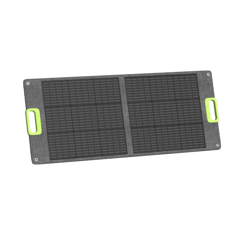 Solar Panel Monocrystalline - 折りたたみ式ソーラーパネル ポータブル折りたたみ式単結晶オフグリッドETFEソーラーパネル 300W 23%効率 ブラック 33ポンド