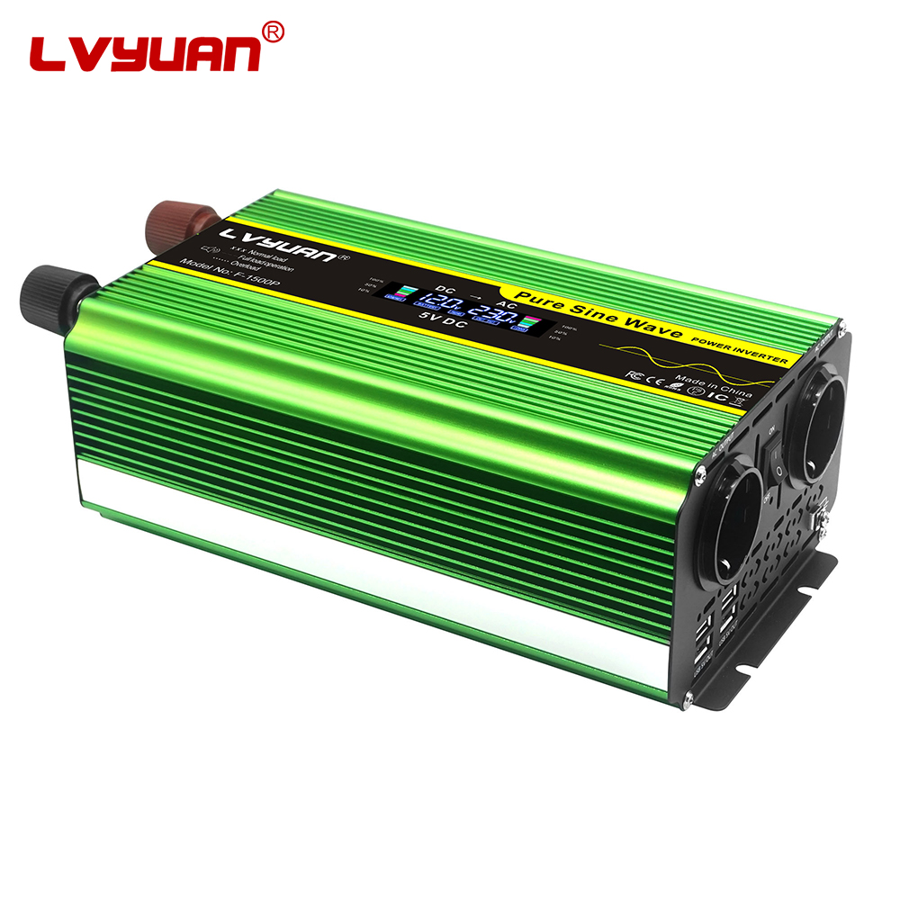 LVYUAN純正弦波インバーター 1600ワット 12Vから - Pure Sine Wave Inverter のレビューと価格