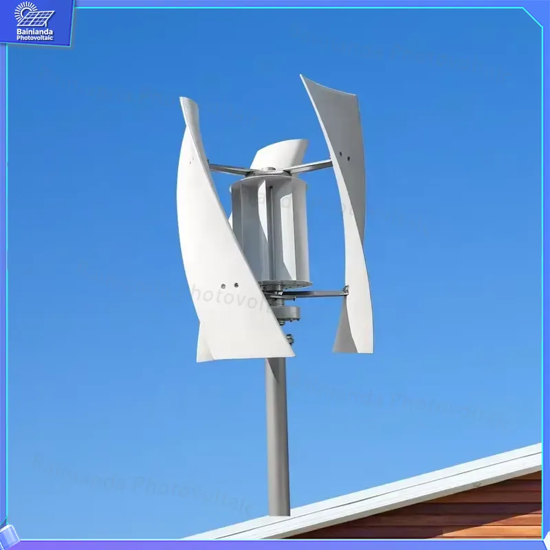 5KWハイブリッドソーラー風力タービン発電機垂直軸家庭用エネ - Wind Solar Hybrid Kit のレビューと価格
