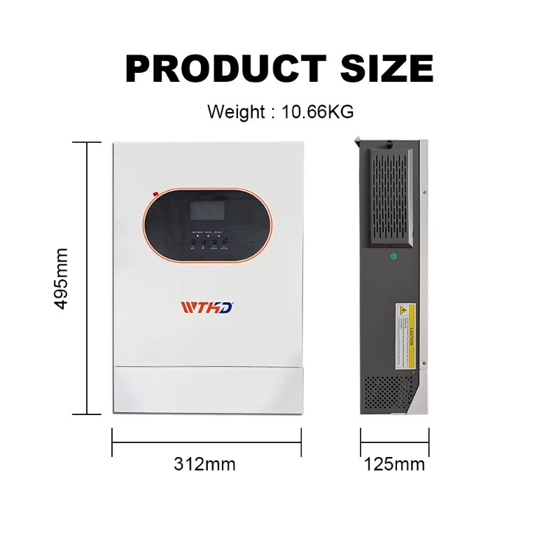 6.2KW単相オフグリッドソーラーハイブリッドインバーター4 - Pure Sine Wave Inverter のレビューと価格