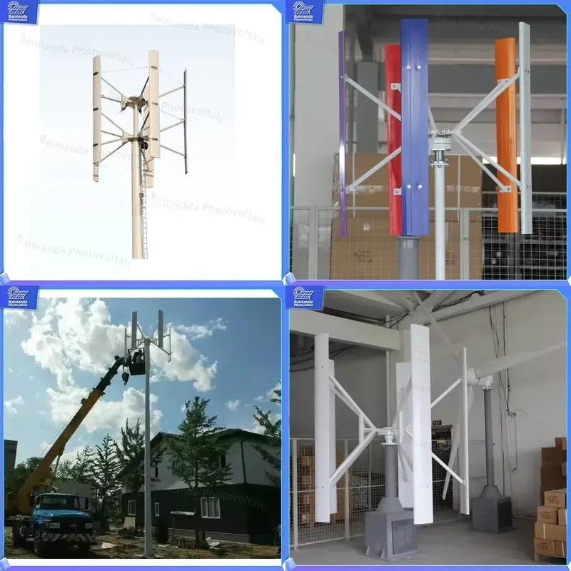 500W 1kW 2kW垂直軸風力タービン発電機ソーラーハイ - Wind Solar Hybrid Kit のレビューと価格