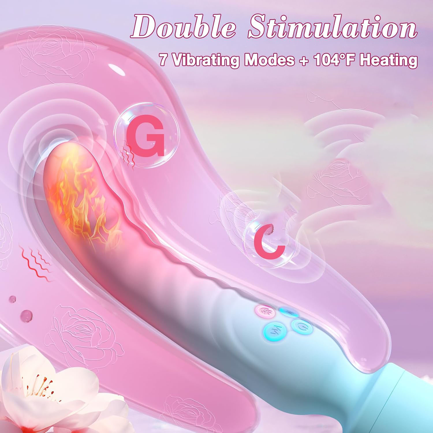女性用デュアルヘッド振動マッサージ器、加熱機能付きパーソナル - Renewable Energy Game のレビューと価格