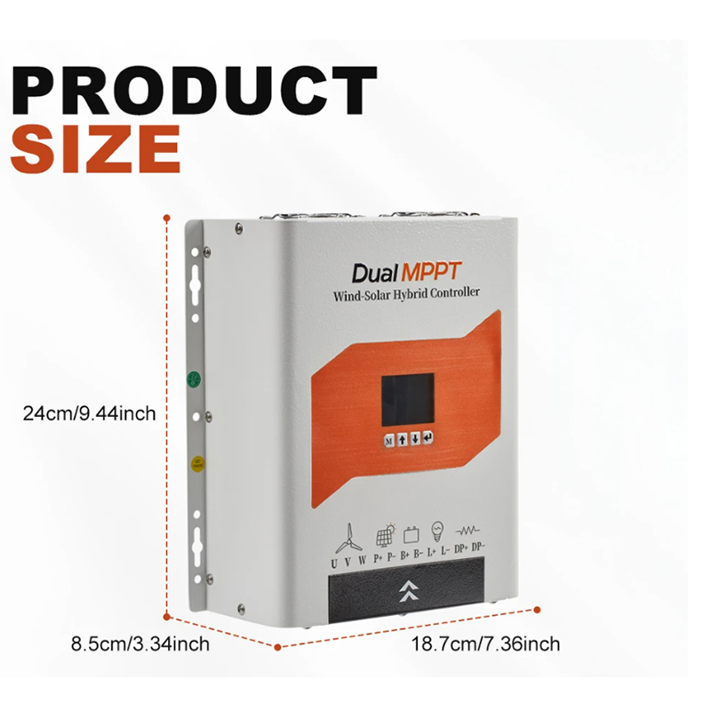 MPPT充電コントローラー ソーラー＆風力ハイブリッドシステ - Wind Solar Hybrid Kit のレビューと価格