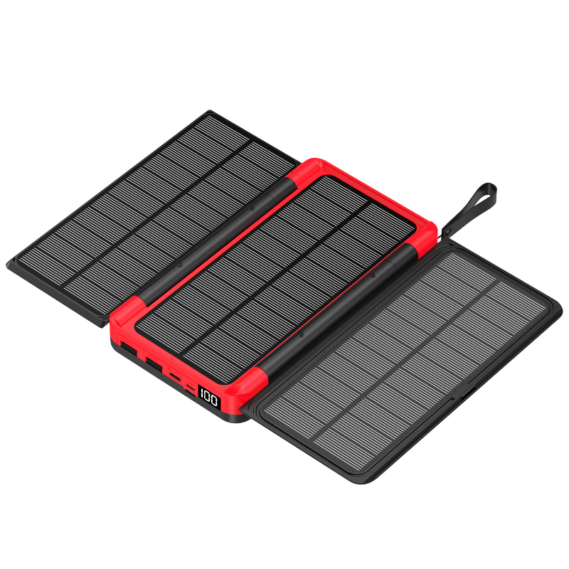 折りたたみ式ソーラーパワーバンク,3つのソーラーパネル,qi - Folding Solar Panel のレビューと価格