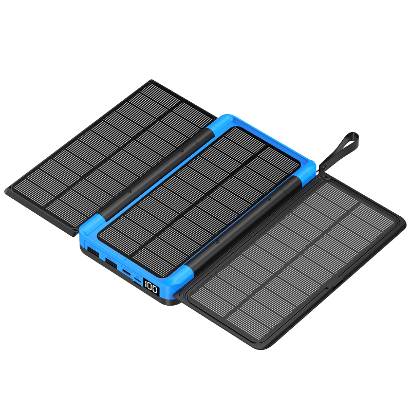 折りたたみ式ソーラーパワーバンク,3つのソーラーパネル,qi - Folding Solar Panel のレビューと価格