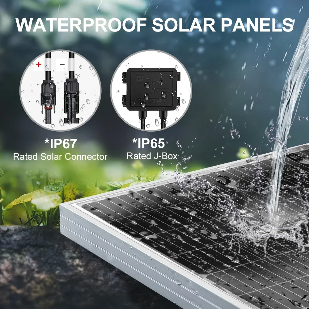 3000 ワットソーラーパネル高効率太陽電池ポータブル電源銀 - Solar Panel Monocrystalline のレビューと価格