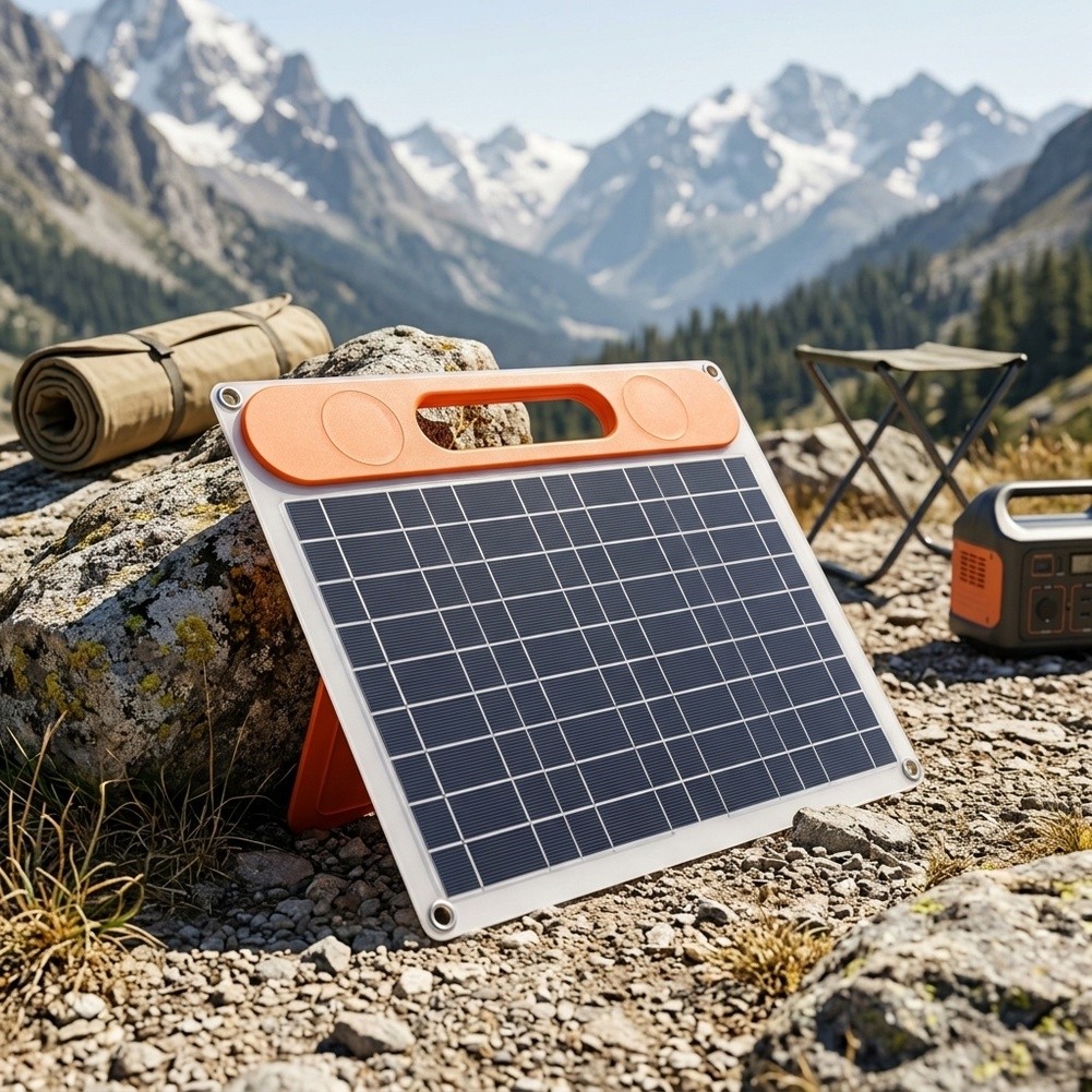 30 ワット単結晶ソーラーパネルシングルフォールドハンドル付 - Folding Solar Panel のレビューと価格