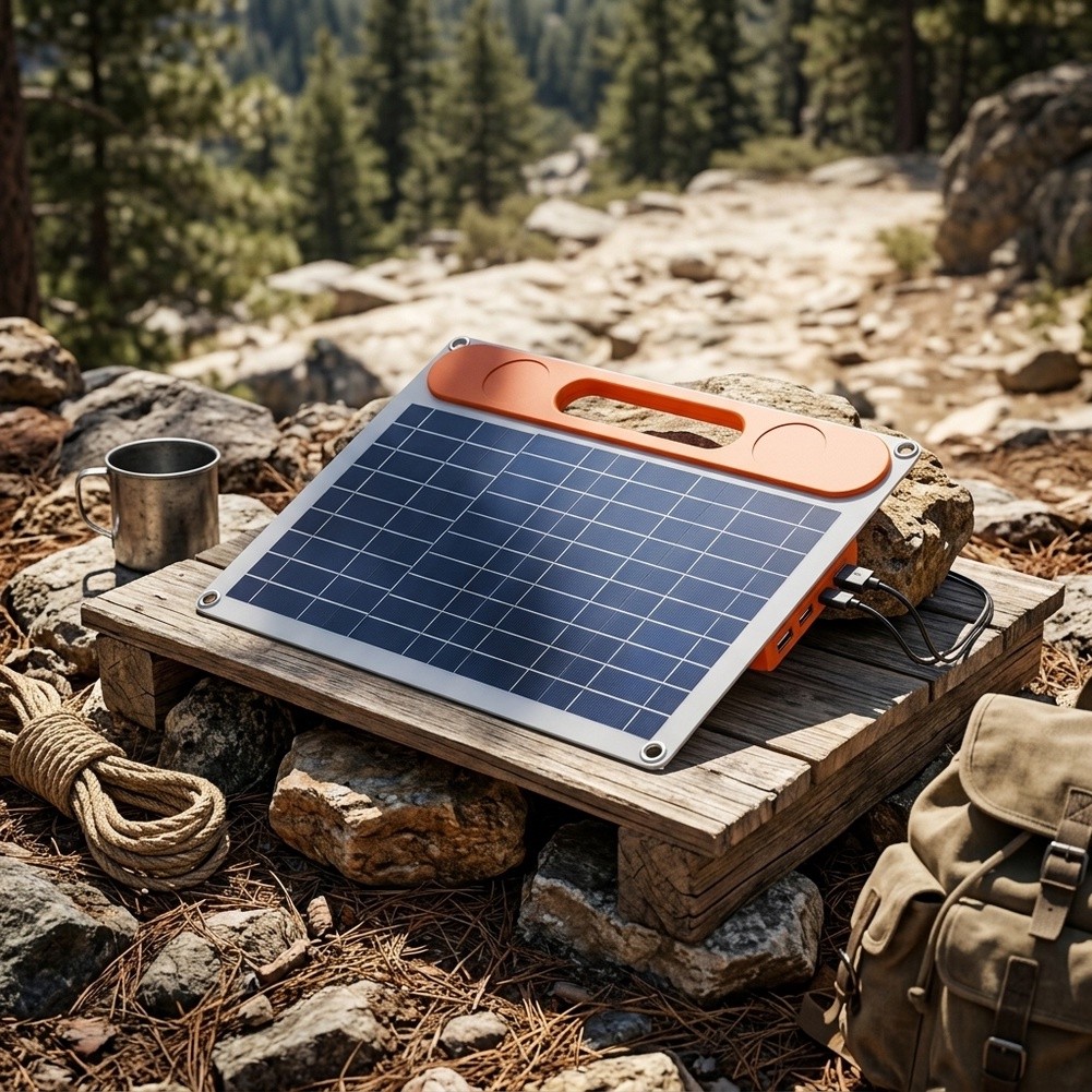 30 ワット単結晶ソーラーパネルシングルフォールドハンドル付 - Folding Solar Panel のレビューと価格