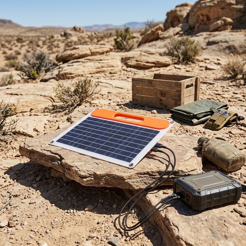 30 ワット単結晶ソーラーパネルシングルフォールドハンドル付 - Folding Solar Panel のレビューと価格