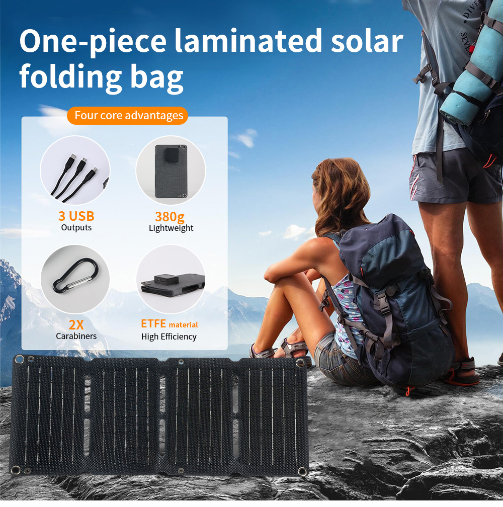 新型折りたたみ式ソーラーパネル IP65防水 折りたたみ式ソ - Folding Solar Panel のレビューと価格
