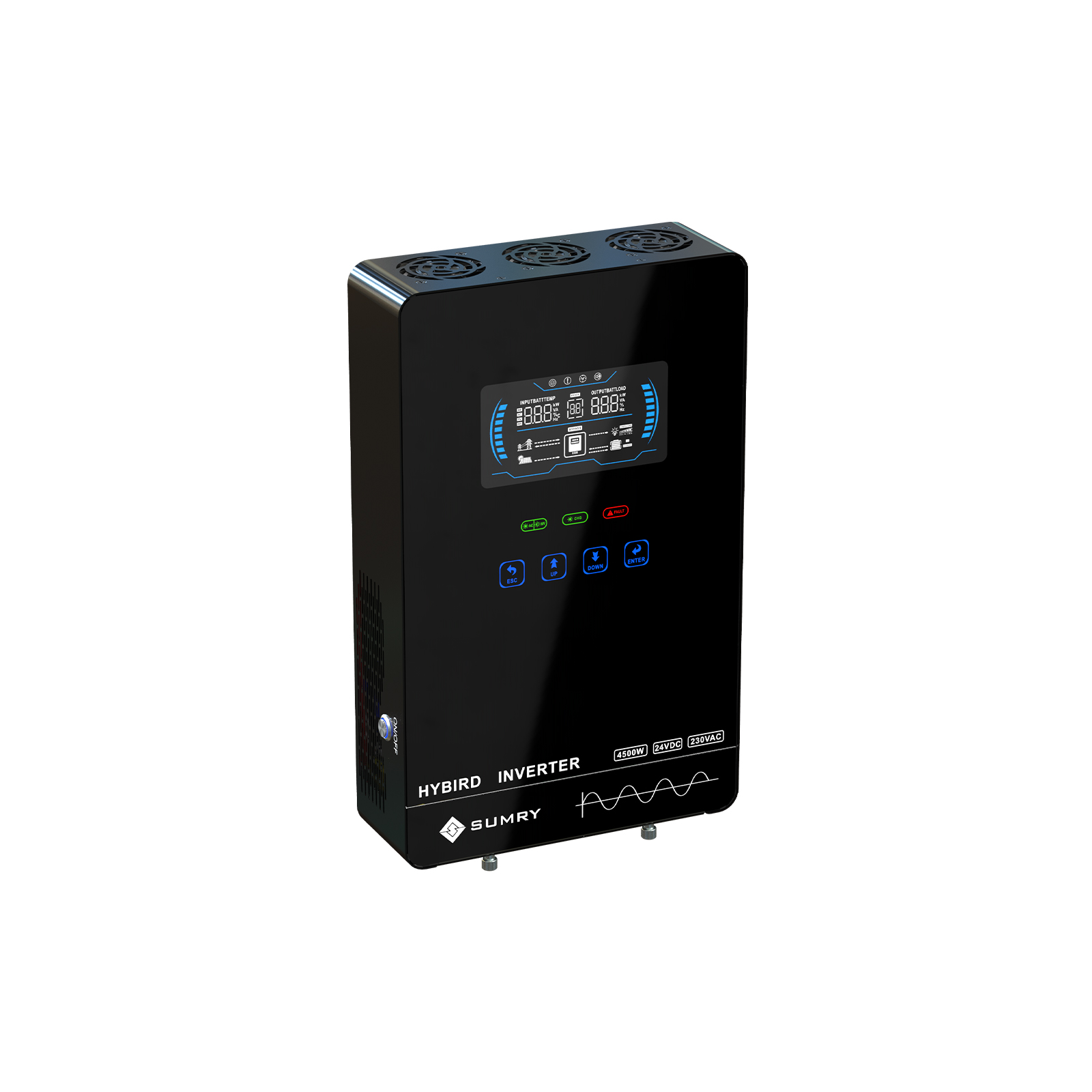 110Vソーラーインバーター5.5kw 4kwハイブリッドオ - Pure Sine Wave Inverter のレビューと価格